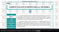 Desktop Screenshot of giornopaganomemoria.it